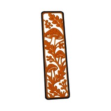 Mushroom-Themed 3d Design Bookmark Orange  Black 3d Printed The Nurse Flipper