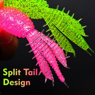 Triple Tail Lure Flat Body Reflective Subtile Vibration Duft Lockstoff