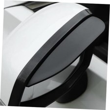 Car Rearview Rain Eyebrow Shield,Car Mirror Rain Protector 2PC Solid Black
