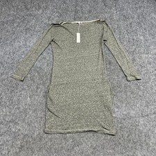 Sundry Dress Womens Small Gray Heather Knit Long Sleeve Bodycon Made USA Casual
