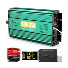 3000 Watt Inverter 12V to 110V/120V 6000W Peak Truck Power Inverter for Vehic...