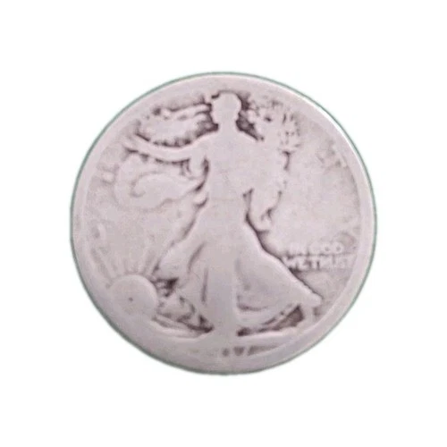 Genuine 1917-P Silver U.S. Walking Liberty Half Dollar FINE Tougher Date!