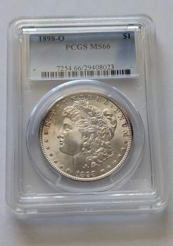 1898-O Morgan Dollar PCGS MS66 - light rim toning