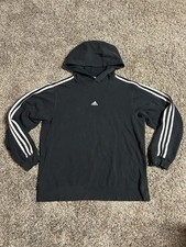 Adidas Vintage 1990s 3 Stripe Hoodie USA Medium
