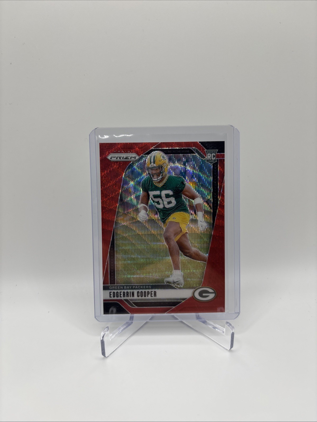 2024 Panini Prizm - Rookies Edgerrin Cooper #331 Red Wave Prizm /149 (RC)