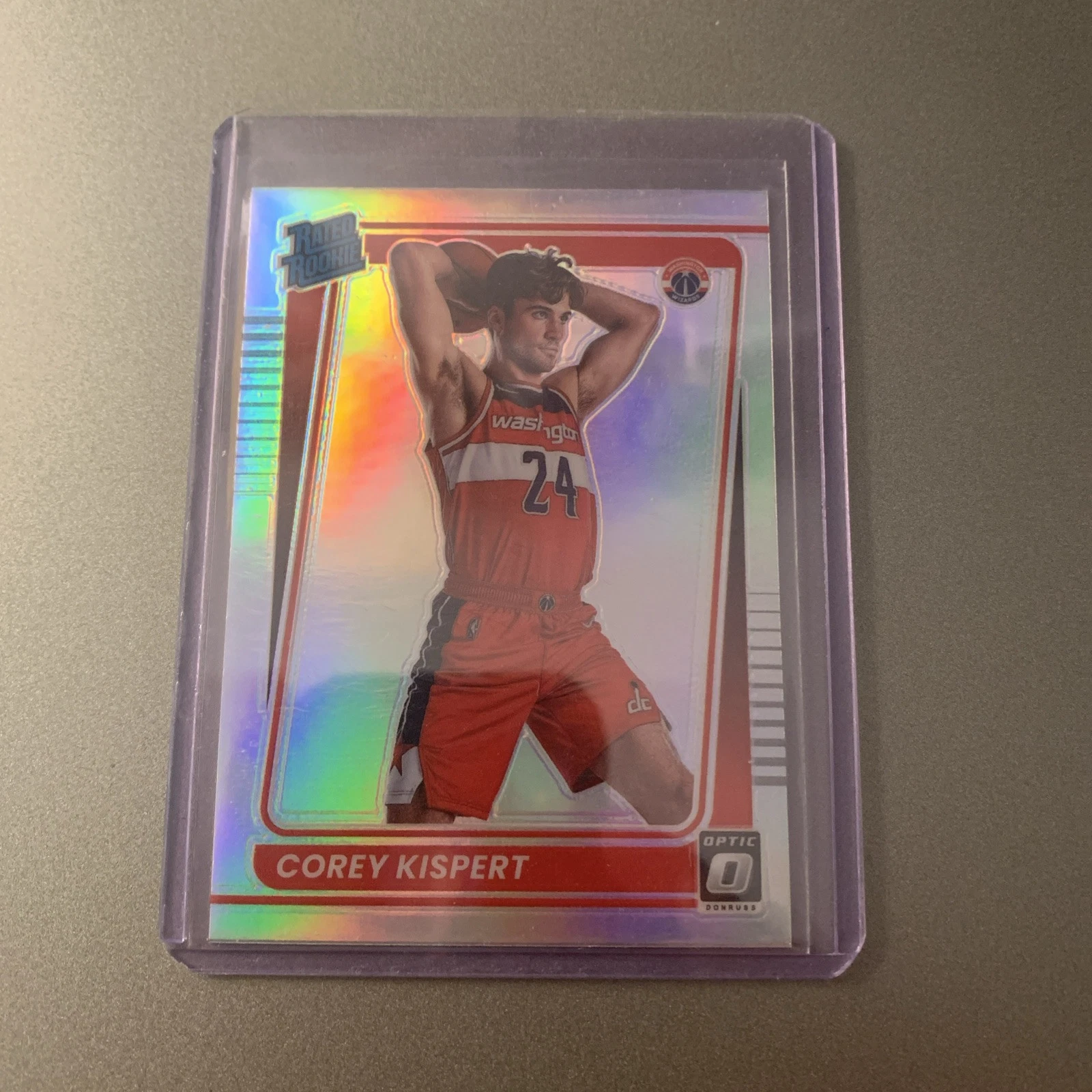 2021-22 Panini Donruss Optic - Rated Rookie Corey Kispert #183 Holo Prizm (RC)