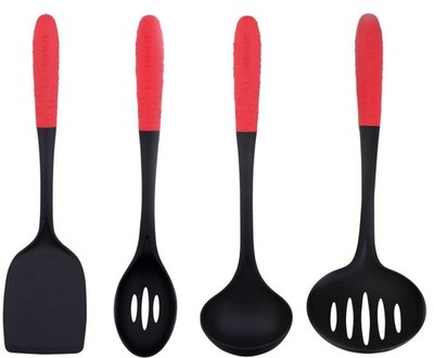 LUXUS KÜCHENHELFER SET NYLON KÜCHENWERKZEUG PFANNENWENDER LÖFFEL 4 TLG 66395270