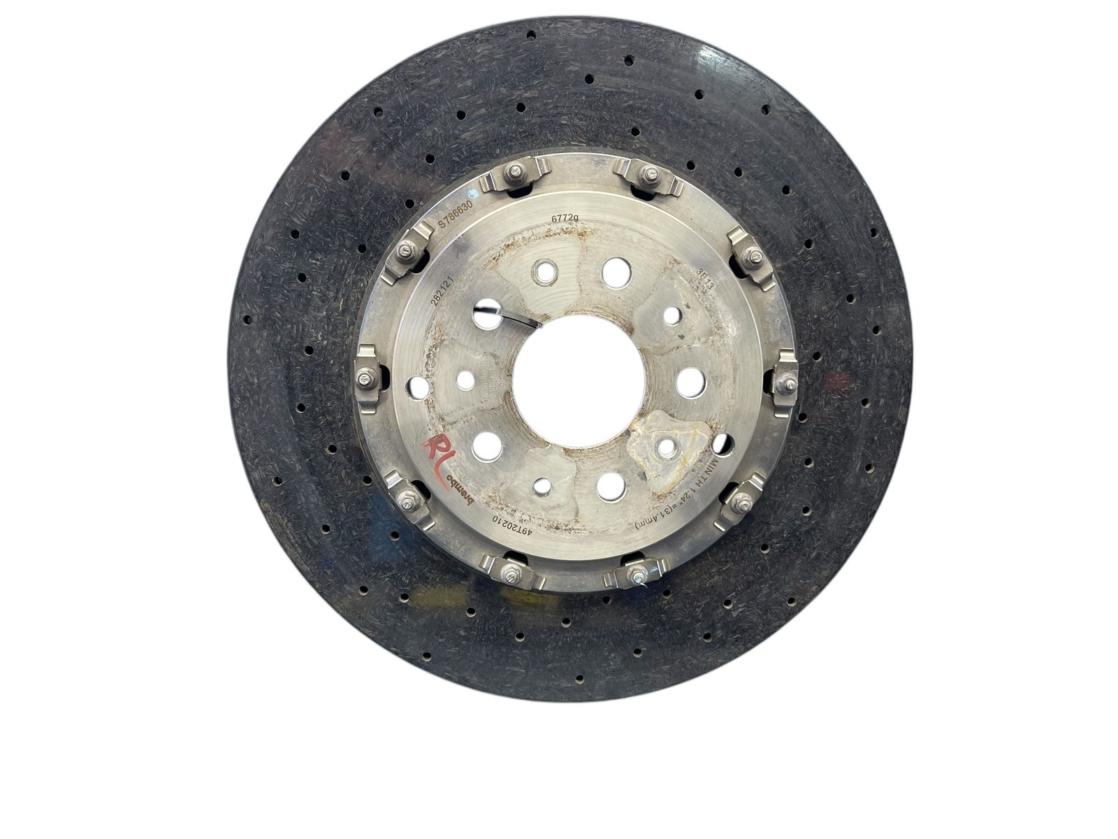 2008-2014 FERRARI CALIFORNIA RWD 4.3L REAR LEFT BREMBO DRILLED BRAKE DISC ROTOR
