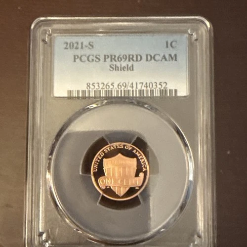 Photo of a 2021-S Lincoln Shield Cent Proof from an eBay listing that sold on Jul 22, 2026