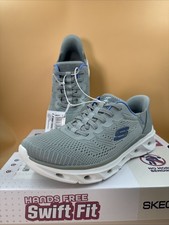 NEW SKECHERS SWIFT FIT HANDS FREE ATHLETIC SNEAKERS SHOES WOMENS 7.5 Gray