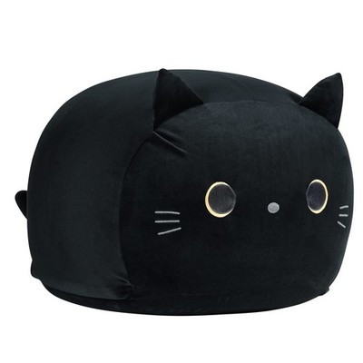 Animal Storage Bean Bag Chair Cover for Black Cat Beanbag Chair for Girls Lar...