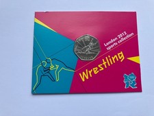 2011 Lot De Pièces Olympiques 50p 50 Pence BU Neuf Brillant Wrestling