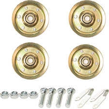 Plutreas 3" Heavy Duty Garage Door Pulley Kits 3/8" Arbor 200LB Load Rating, Ki