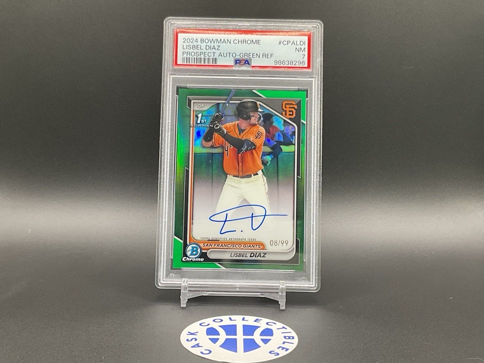 2024 Bowman Chrome - Prospect Autographs Lisbel Diaz #CPALDI Green Refractor /99