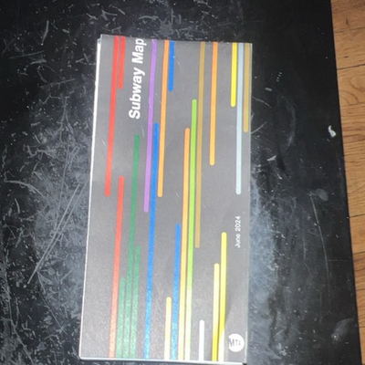 #ad MTA Subway Map New York City Metropolitan Transportation Authority 2024 $100.00