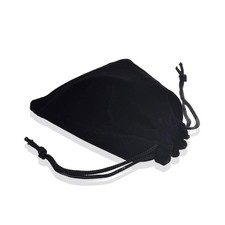 20PCS Black Velvet Drawstring Jewelry Gift Pouches 3x4 Inch Storage Bags
