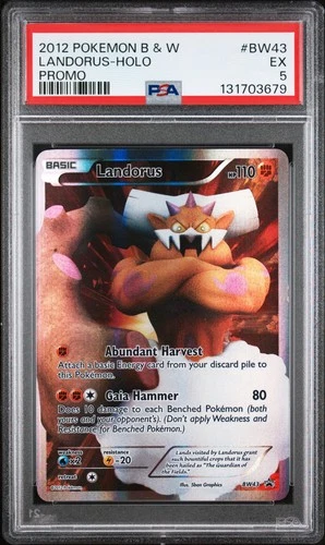 2012 POKEMON BLACK STAR PROMO LANDORUS #BW43 PSA 5 EX #131703679