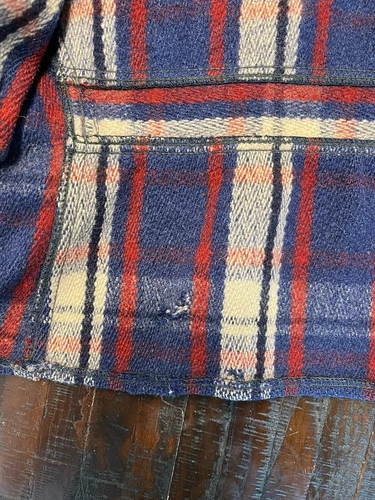 1940s Vintage WW2 Sportclad Plaid Cinch-Back Short Wool Jacket Antique Workwear - Picture 17 of 24