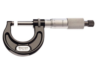 Starrett 436.1MXRL-75 Außenmikrometer 50-75mm Teilung 0,01mm STR436M75