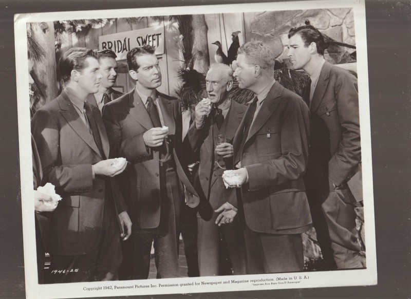 8X10 B&W   PHOTO OF-SCENE- FRED MACMURRA AND OTHERS-ORIGINAL