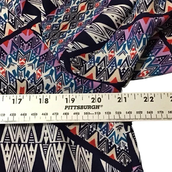 Cato Aztec Multicolor Peasant Patterned Poncho To… - image 6