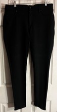 Jessica Simpson Black Zip Front Stretch Pants Women’s 16/33 Actual 38 X 29”