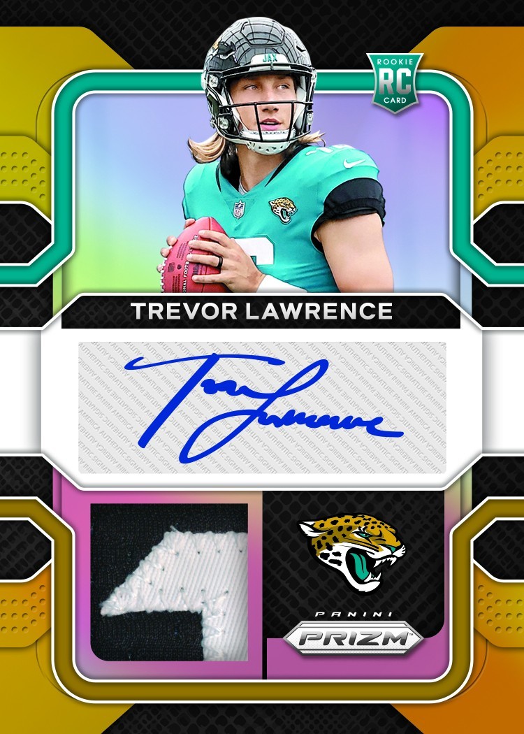 2021 Panini Prizm Football Hobby Box (10 AUTO/MEMO) + PSA Mystery Box Lawerence view 16