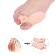 1 Pair Silicone Gel Bunion Toe Corrector Orthotics Straightener Separator Pain