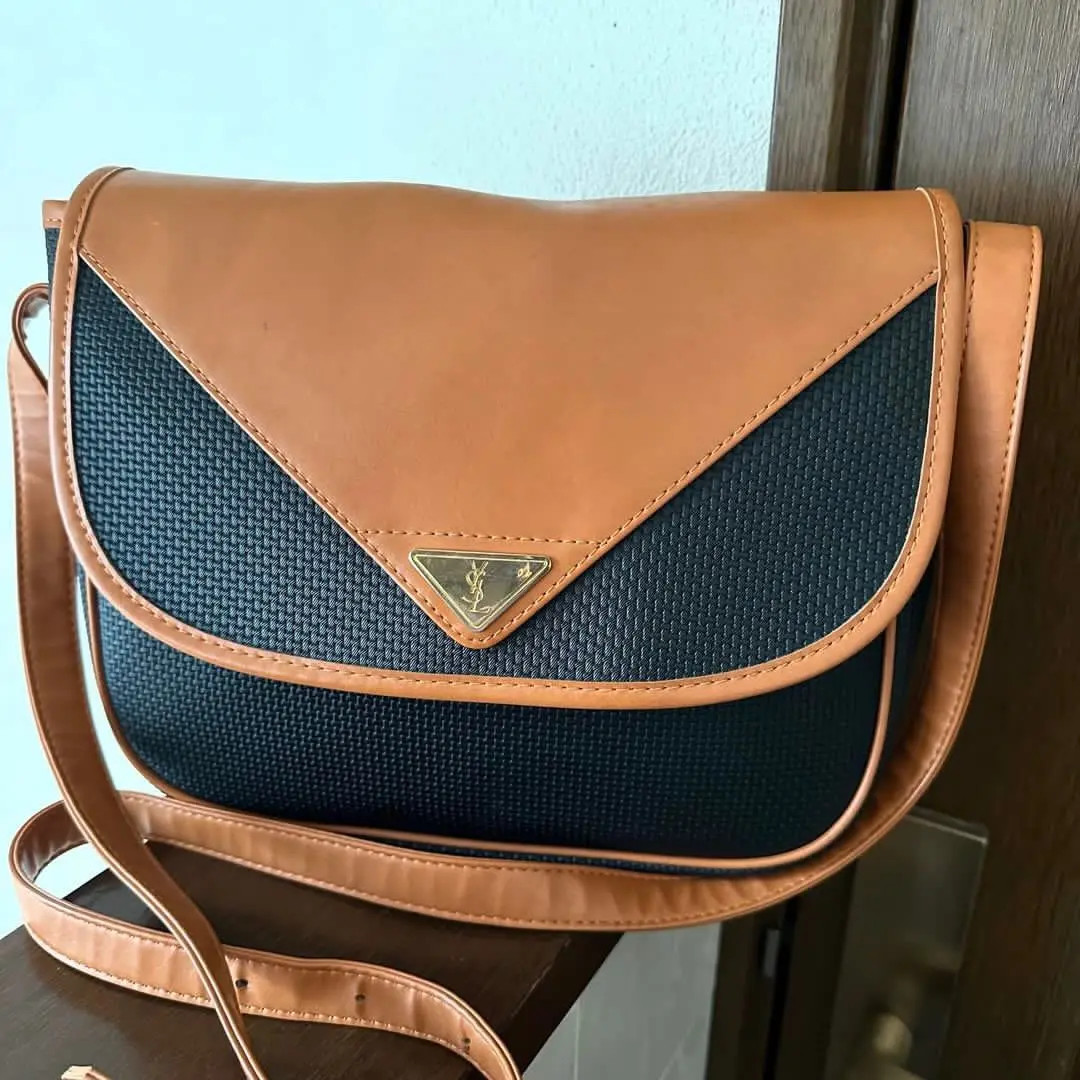 YSL Cassandra Shoulder Bag in Black PVC Authentic Luxury Handbag E0912127