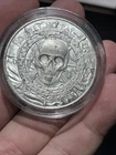 No Prey No Pay The Captain  Silver tone souvenier  Round In Capsule