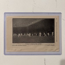 1913 World Series Philadelphia Athletics Picture Warming Up Antique Baseball