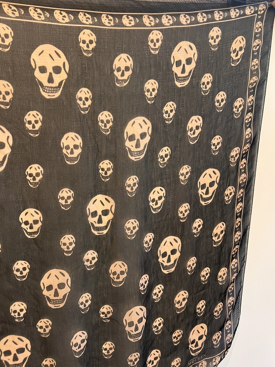 Alexander Mcqueen Skull Scarf for sale - eBay