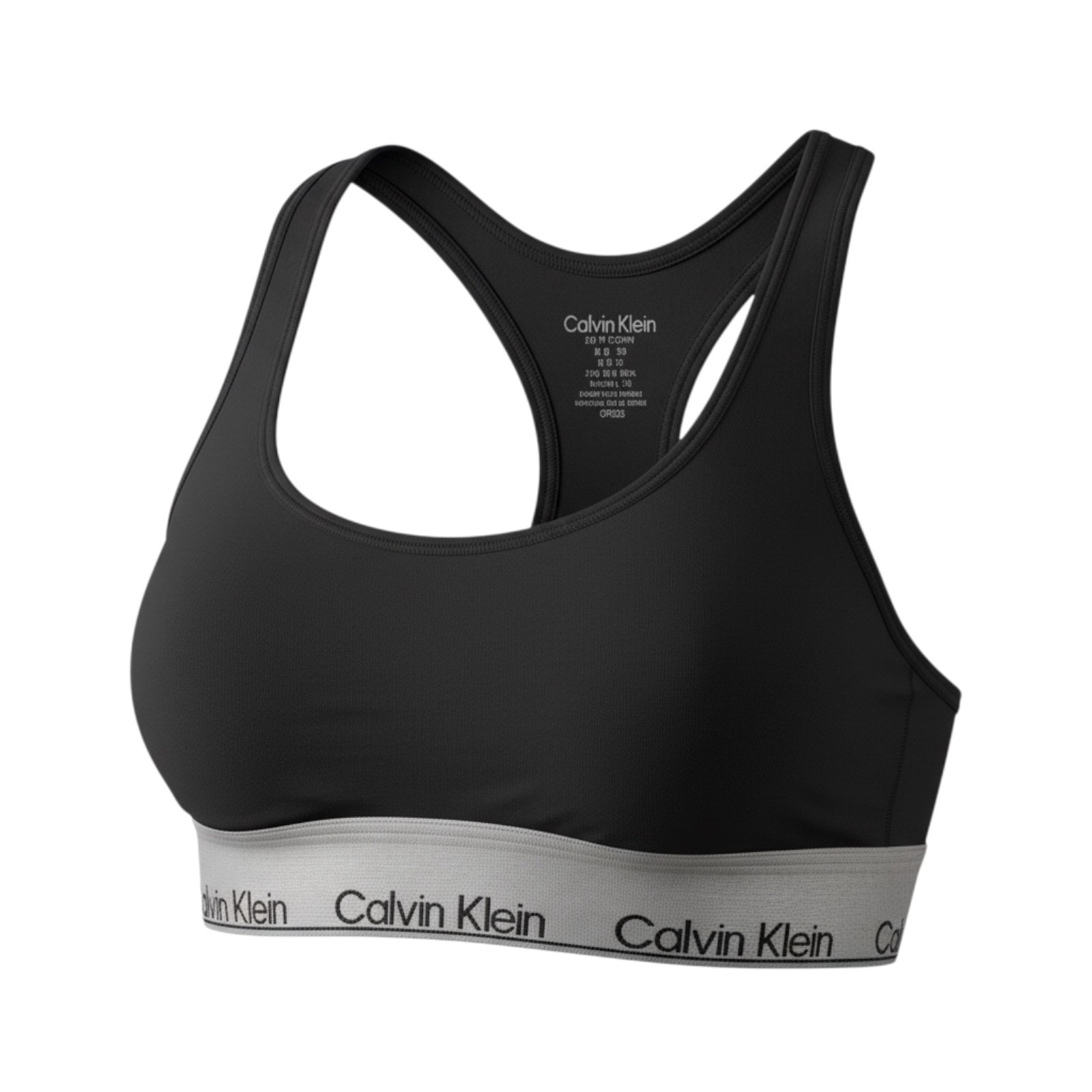 Calvin Klein 2-Pack Sports Bras Black & Red Racerback Cotton  Comfort - NWB