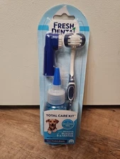 Fresh Dental Total Care Kit Dog Brushing Toothbrush New