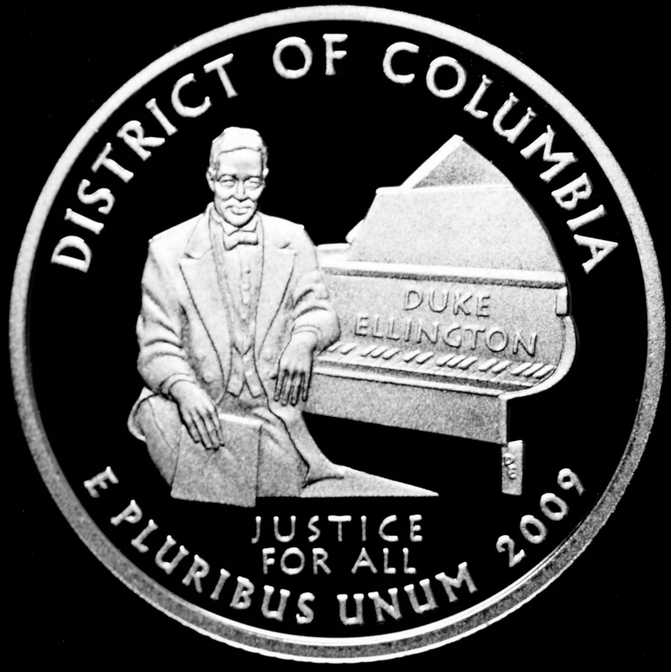 2009 P+D+S+S District of Columbia Set ~ Silver & Clad Proof + Satin PD Mint Wrap - Image 3 of 4