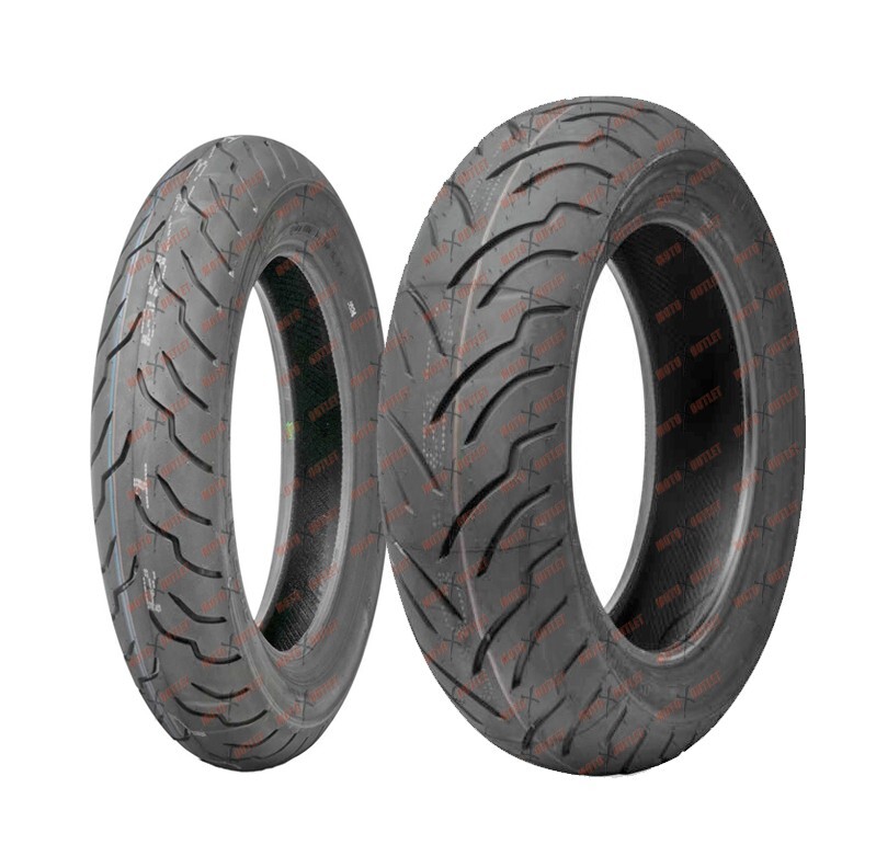 Dunlop American Elite MT90B16 150/80B16 Front Rear Motorcycle Tires Set ...