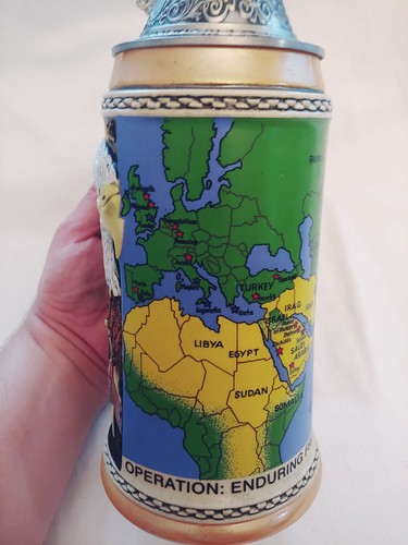 Vintage Limited Edition Operation Enduring Freedom Beer Stein - Picture 2 of 7