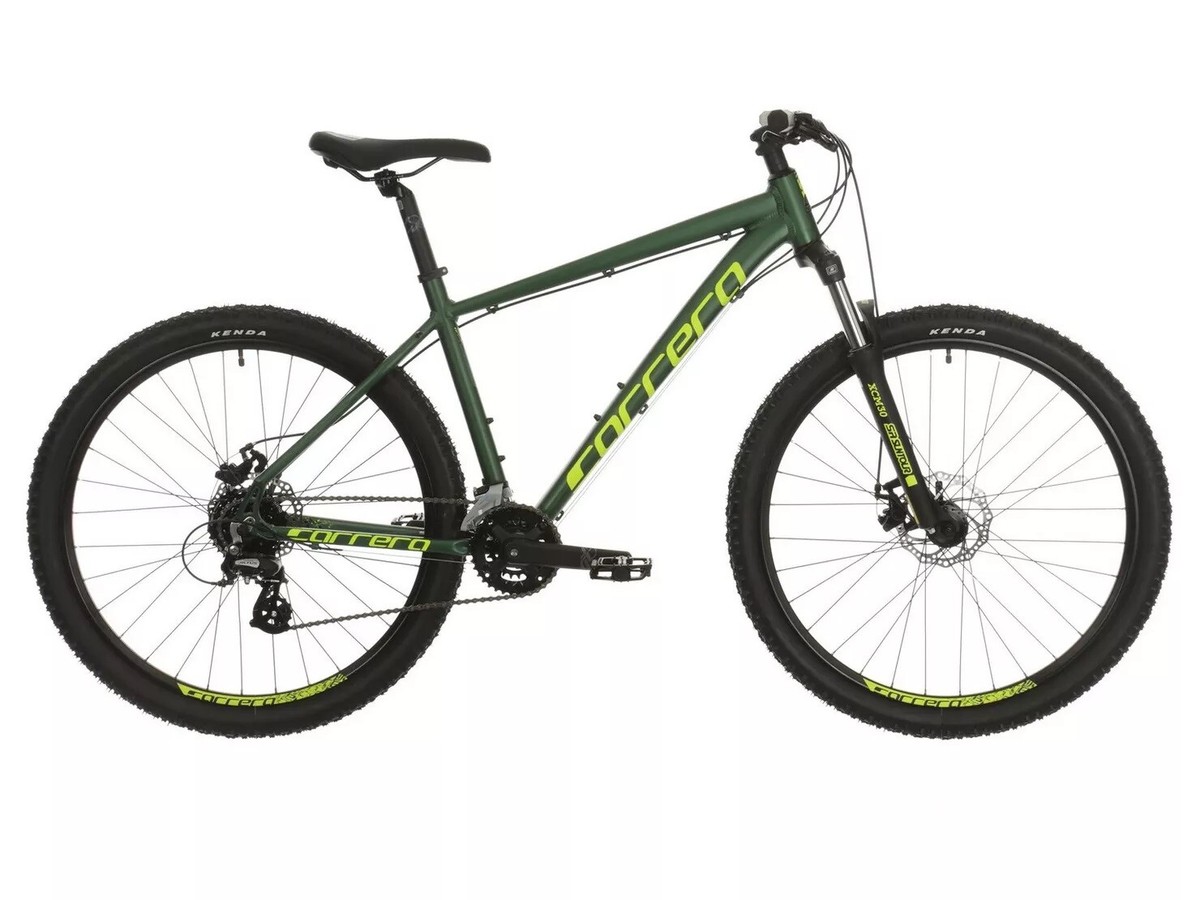 Carrera Vengeance Mens 16-Speed Medium 18'' Mountain Bike Green