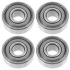 4 Pcs Wheelchair Bearings Steel Round Front Baby for Wheels Parts Replacements
