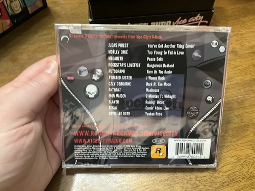 Grand Theft Auto Vice City Official Soundtracks 7 CDs Set 2002 with Box Complete - Foto 14 di 24