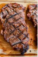 Strip Steak Center Cut 1 Inch Tail Certified Angus Beef 12 OZ