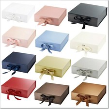  QUALITY Luxury Premium Shut Gift MAGNETIC Boxes with Ribbon Birthday Wedding 