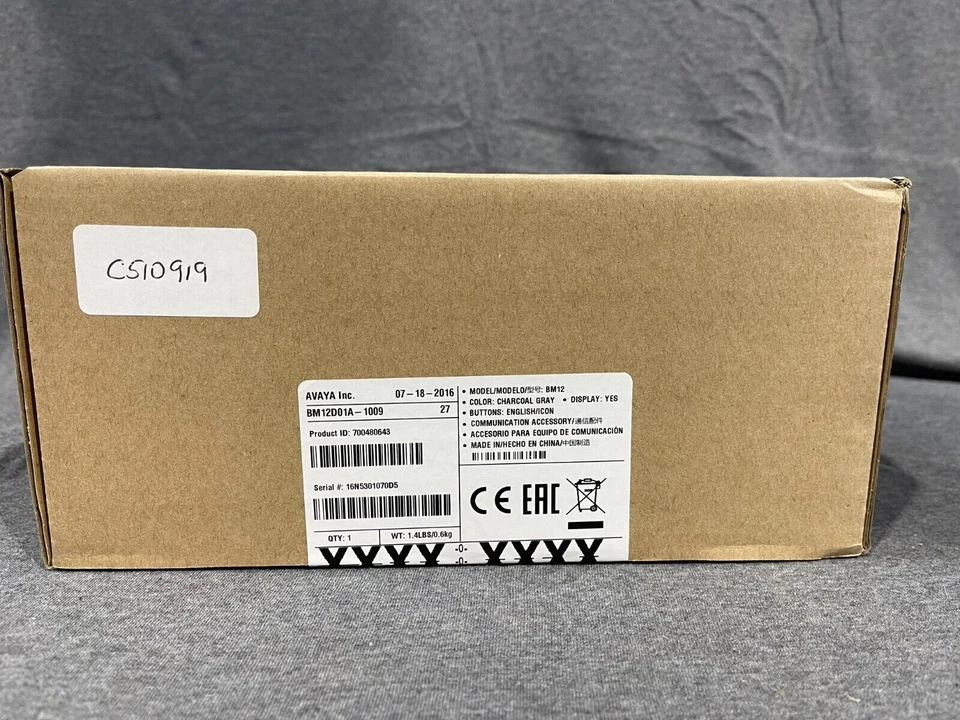 Módulo de expansão de telefone Avaya BM12 700480643- Cinza carvão (BM12D01A-1009)-NOVO - Imagem 4 de 4