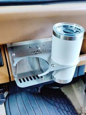 Stainless Steel Double Cup Holder for Jeep Wrangler YJ, MADE IN THE USA