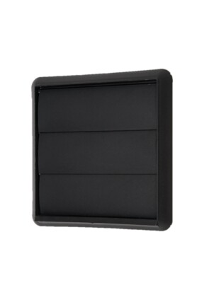Schwarz Gravity Vent Dunstabzugshaube Kanal Wandklappe Gitter Lüftung 4'' 100mm
