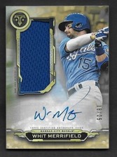 2019 Topps Triple Threads Auto Jumbo Relic Patch, Whit Merrifield, Royals #16/25