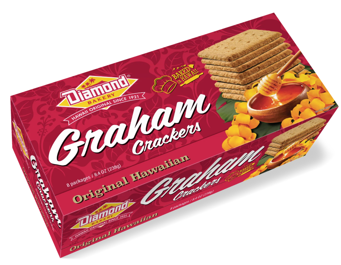 Diamond Bakery Original Hawaiian Graham Crackers 8oz Tray x1 | eBay