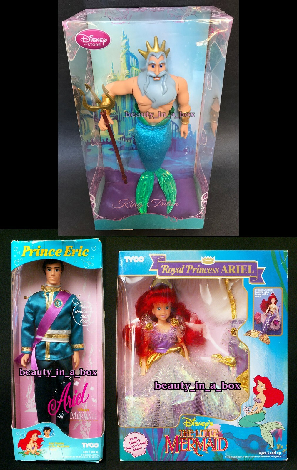 ariel and king triton doll
