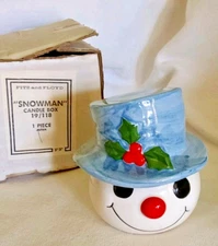 Fitz & Floyd 1978 "Snowman" Candle Box Japan #19/118 Rare