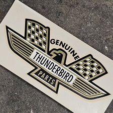Vintage Water Decal Ford Thunderbird V8 Hot Rod Custom T-bird 428 Drag Racing Vintage Water Decal Ford Thunderbird V8 Hot Rod Custom T-bird 428 Drag Racing